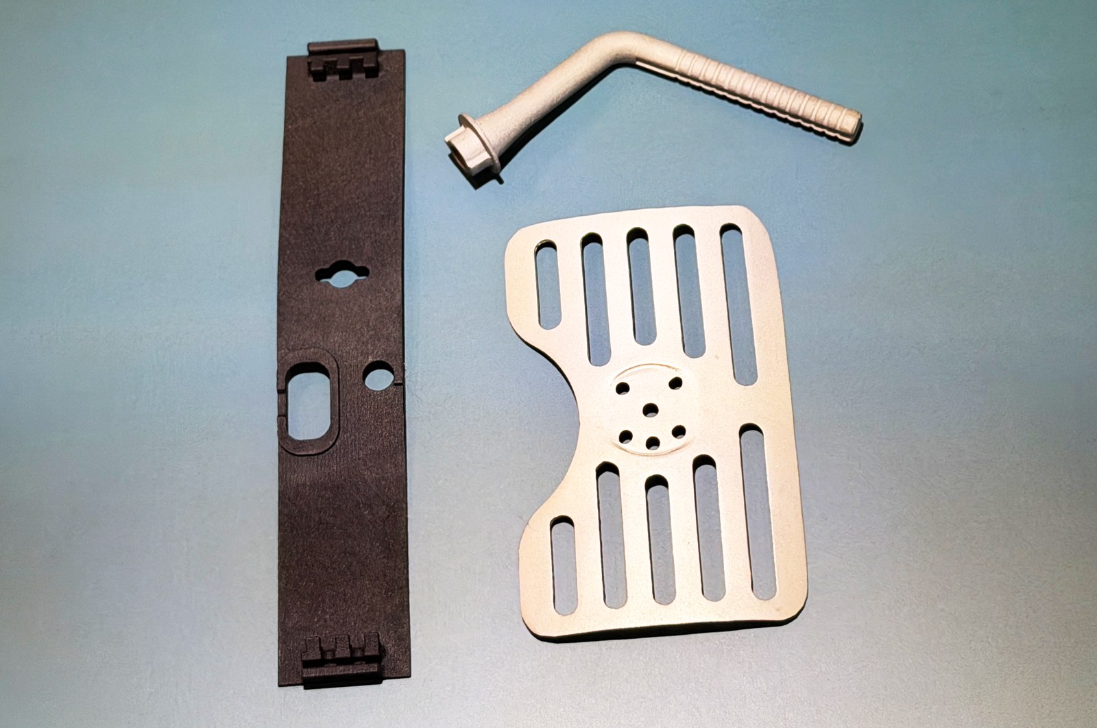 Nylon and metal parts produced by powder-bed laser sintering
